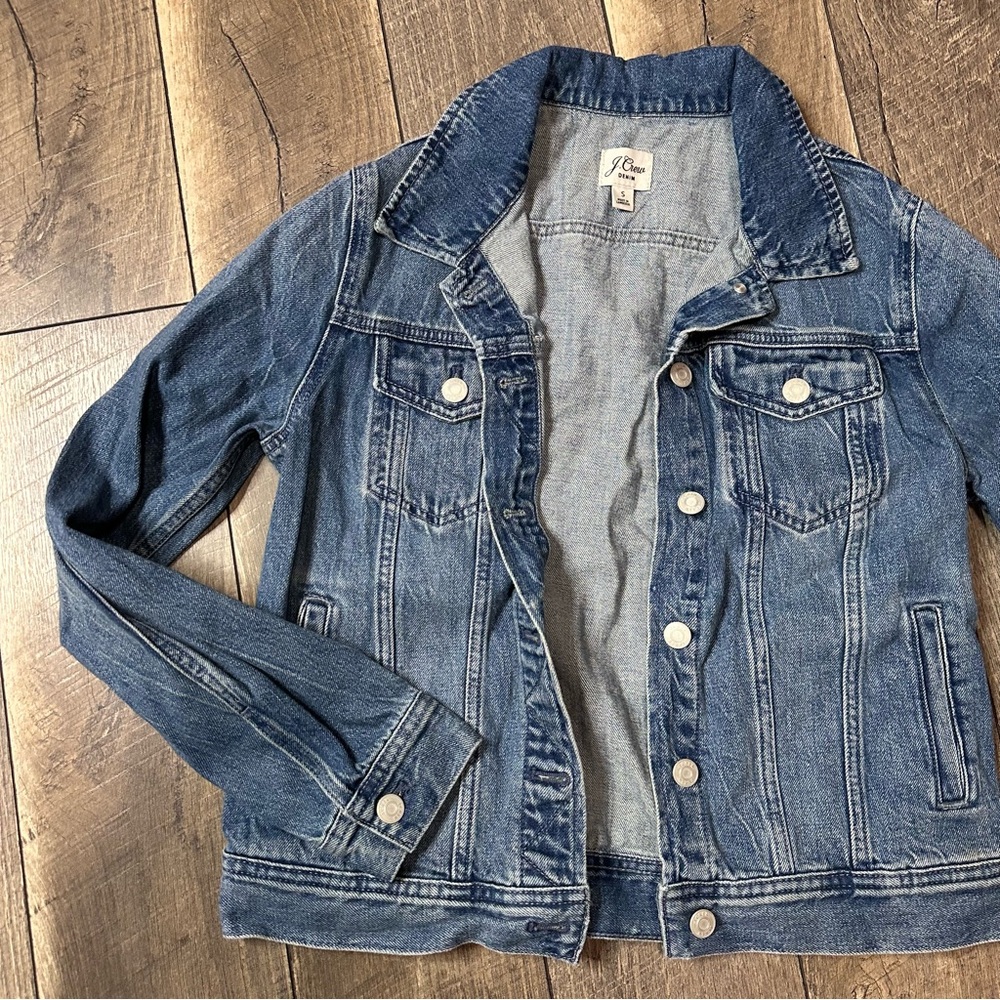 J. Crew Denim Button Down Jacket - Picture 2 of 7